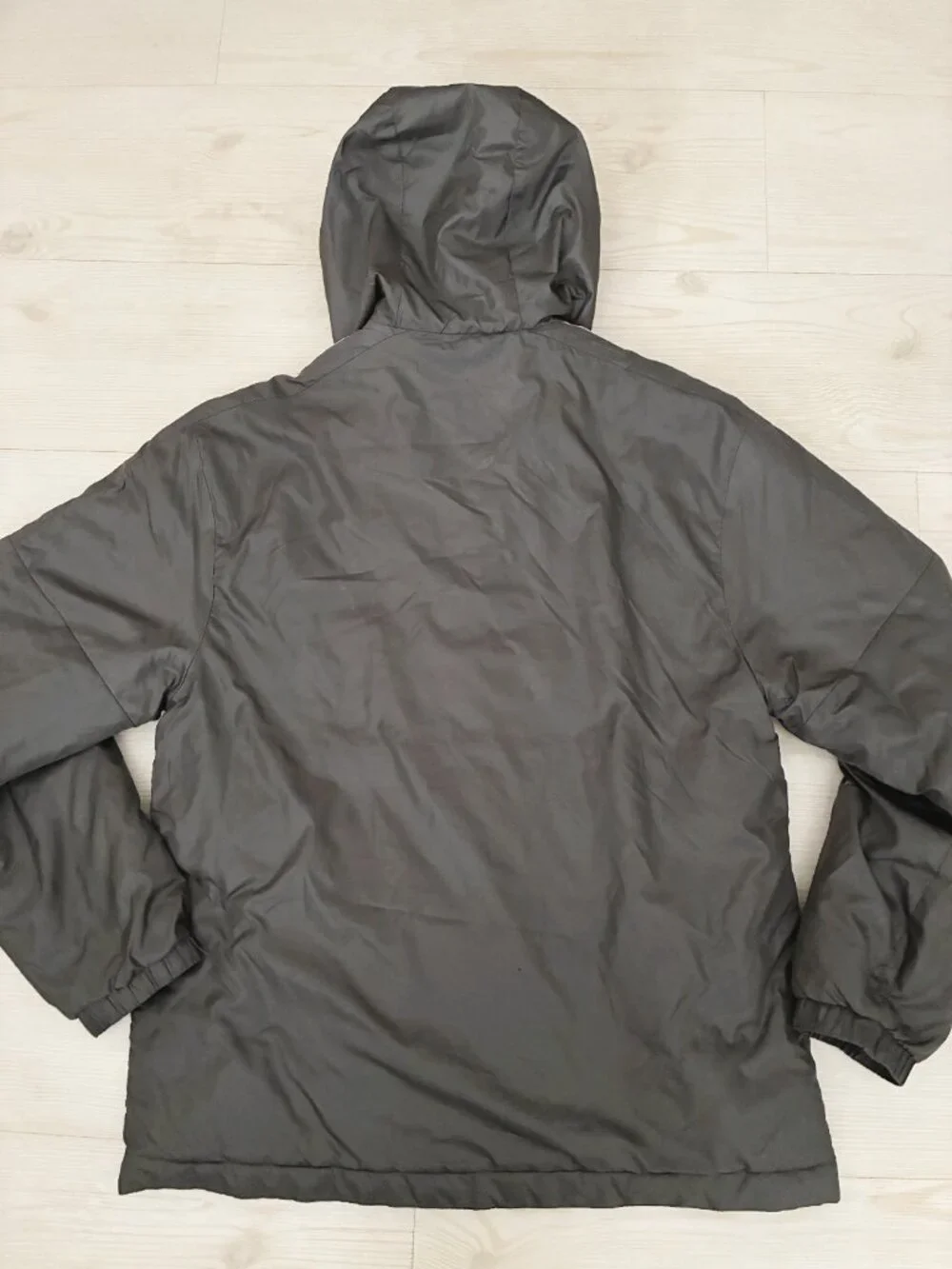 adidas Essentials Men's Insulated Hooded Jacket Grey Hooded Jacket Grey Size M